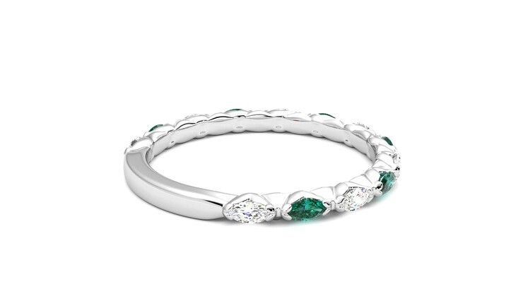 Taylor & Hart Laurel Wedding Ring 360 degree image 12