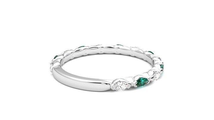Taylor & Hart Laurel Wedding Ring 360 degree image 13