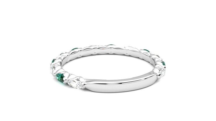 Taylor & Hart Laurel Wedding Ring 360 degree image 16