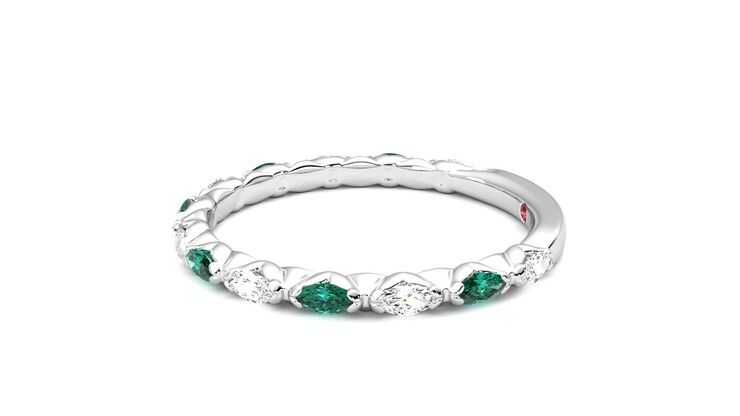 Taylor & Hart Laurel Wedding Ring 360 degree image 21
