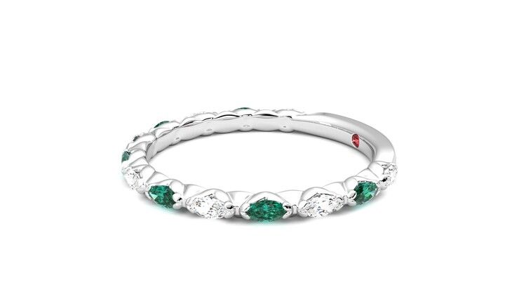 Taylor & Hart Laurel Wedding Ring 360 degree image 22