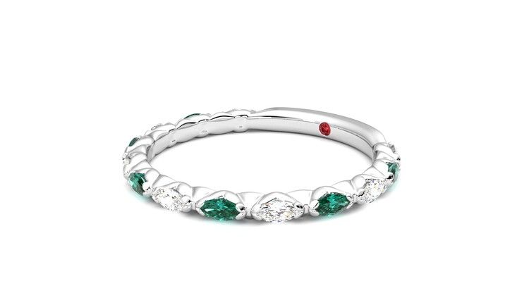 Taylor & Hart Laurel Wedding Ring 360 degree image 24