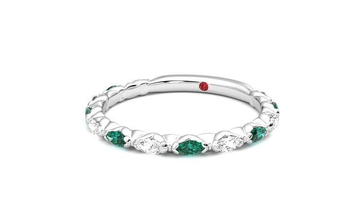 Taylor & Hart Laurel Wedding Ring 360 degree image 26