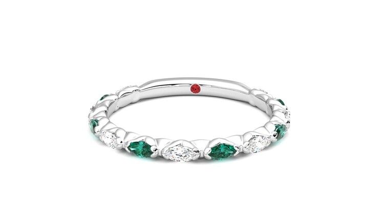 Taylor & Hart Laurel Wedding Ring 360 degree image 28