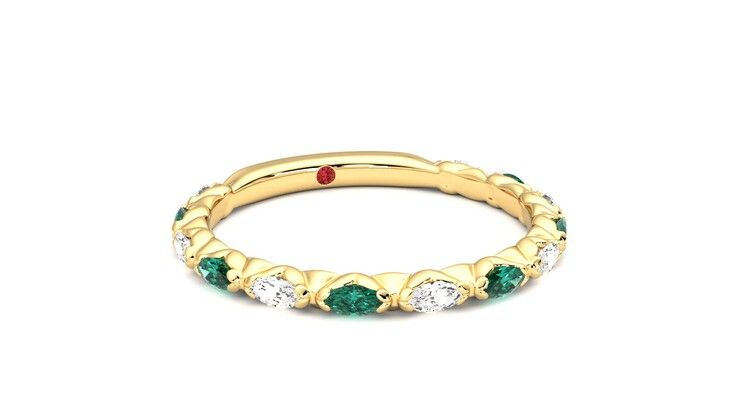 Taylor & Hart Laurel Wedding Ring 360 degree image 4