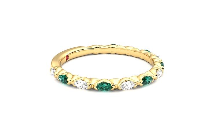 Taylor & Hart Laurel Wedding Ring 360 degree image 8