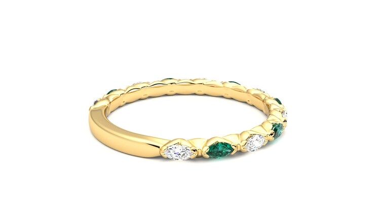Taylor & Hart Laurel Wedding Ring 360 degree image 12