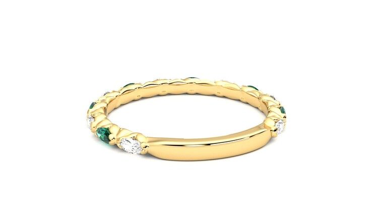 Taylor & Hart Laurel Wedding Ring 360 degree image 16