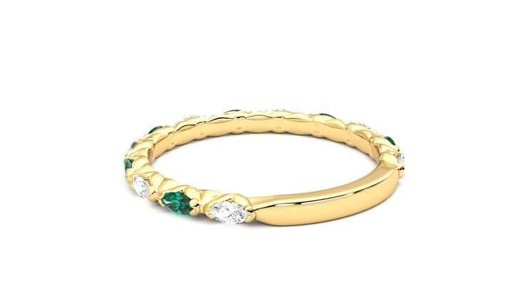 Taylor & Hart Laurel Wedding Ring 360 degree image 17