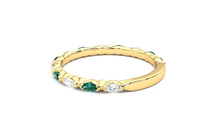 Taylor & Hart Laurel Wedding Ring 360 degree image 18