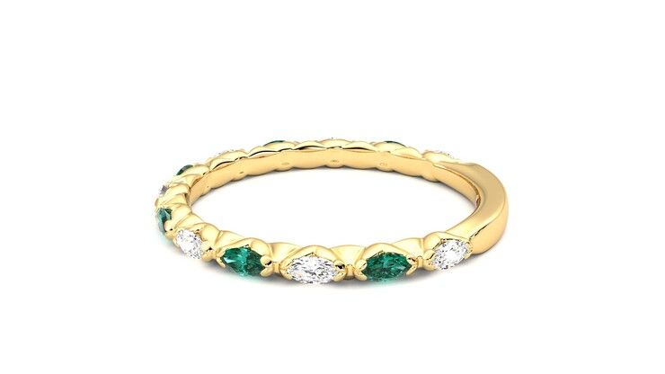 Taylor & Hart Laurel Wedding Ring 360 degree image 20