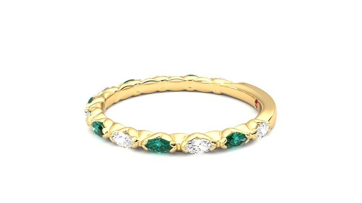 Taylor & Hart Laurel Wedding Ring 360 degree image 21