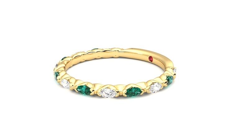 Taylor & Hart Laurel Wedding Ring 360 degree image 23