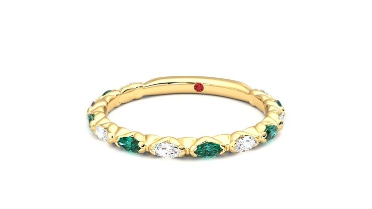 Taylor & Hart Laurel Wedding Ring 360 degree image 27