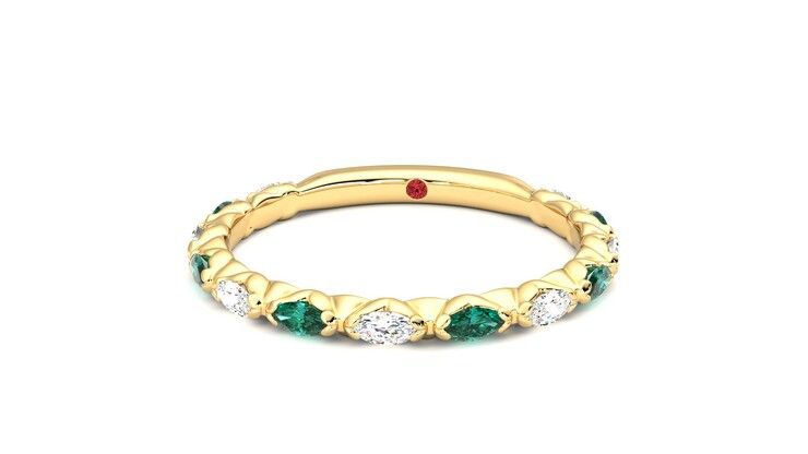Taylor & Hart Laurel Wedding Ring 360 degree image 28