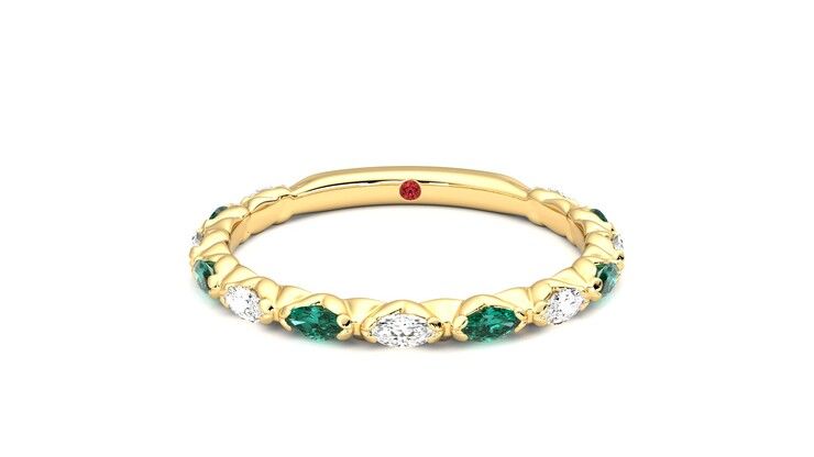 Taylor & Hart Laurel Wedding Ring 360 degree image 29