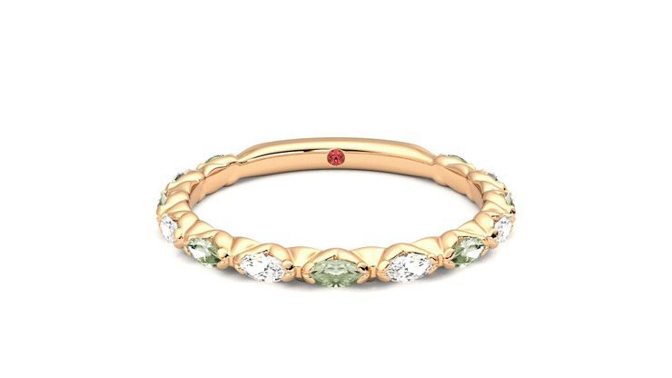 Taylor & Hart Laurel Wedding Ring 360 degree image 0