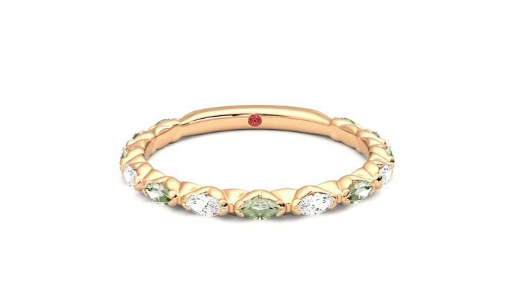 Taylor & Hart Laurel Wedding Ring 360 degree image 1