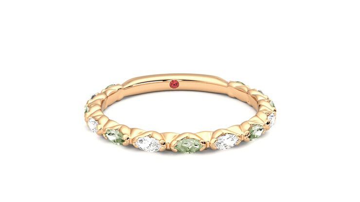 Taylor & Hart Laurel Wedding Ring 360 degree image 2