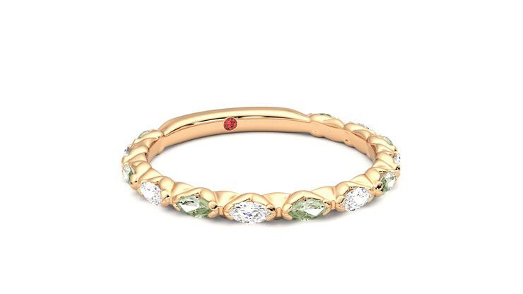 Taylor & Hart Laurel Wedding Ring 360 degree image 4