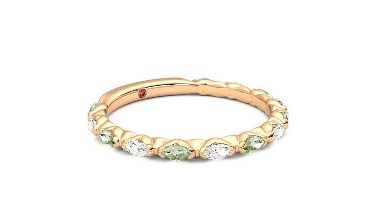 Taylor & Hart Laurel Wedding Ring 360 degree image 6