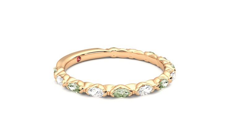 Taylor & Hart Laurel Wedding Ring 360 degree image 7