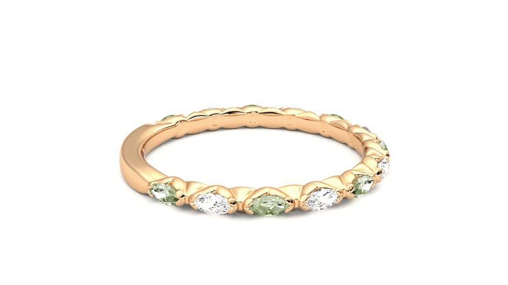 Taylor & Hart Laurel Wedding Ring 360 degree image 10