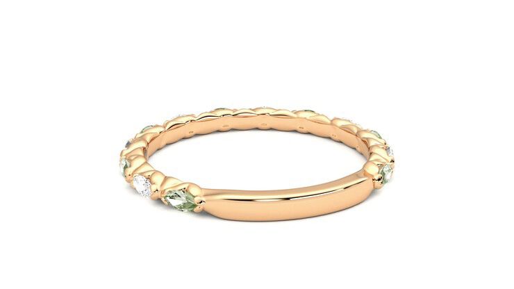 Taylor & Hart Laurel Wedding Ring 360 degree image 16