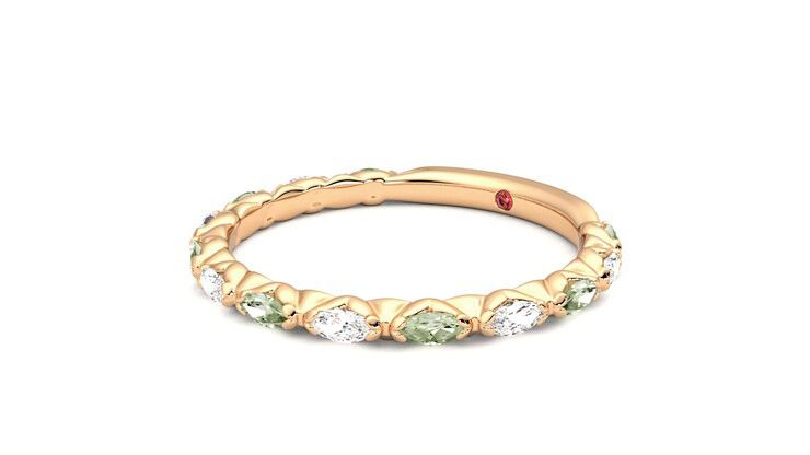 Taylor & Hart Laurel Wedding Ring 360 degree image 24