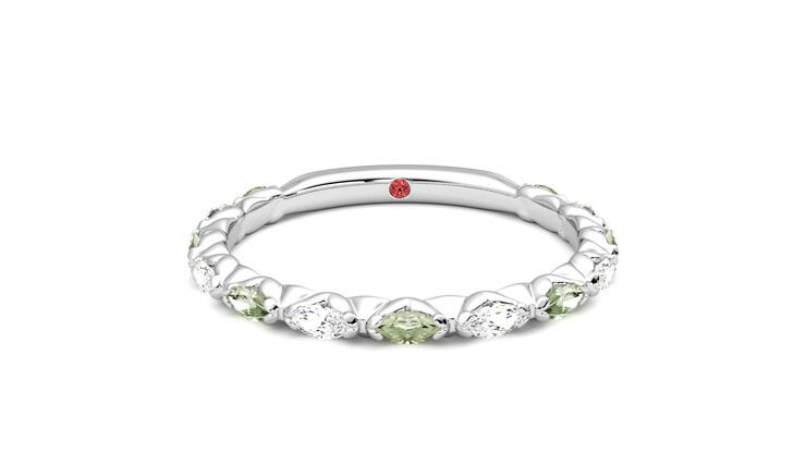 Taylor & Hart Laurel Wedding Ring 360 degree image 1
