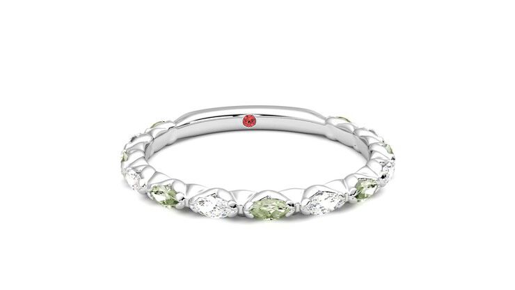 Taylor & Hart Laurel Wedding Ring 360 degree image 2