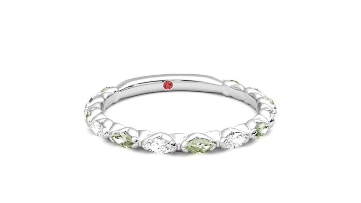 Taylor & Hart Laurel Wedding Ring 360 degree image 3