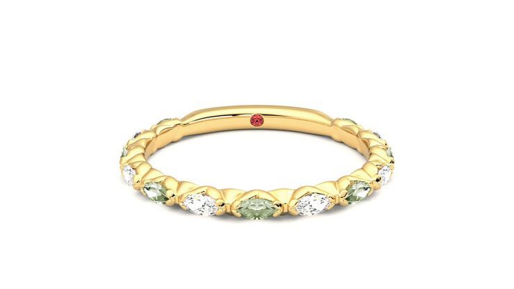 Taylor & Hart Laurel Wedding Ring 360 degree image 0