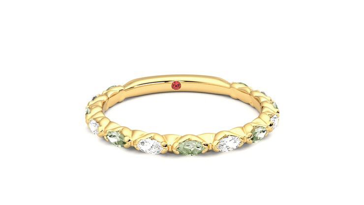 Taylor & Hart Laurel Wedding Ring 360 degree image 2