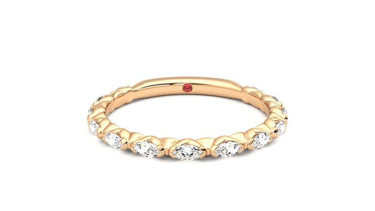 Taylor & Hart Laurel Wedding Ring 360 degree image 0