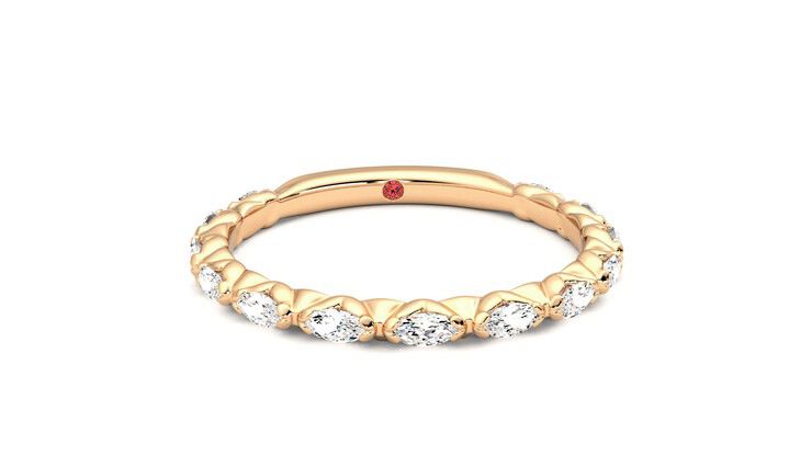 Taylor & Hart Laurel Wedding Ring 360 degree image 2