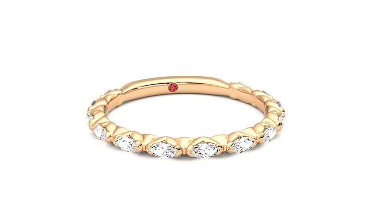 Taylor & Hart Laurel Wedding Ring 360 degree image 3