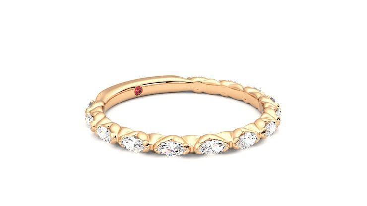 Taylor & Hart Laurel Wedding Ring 360 degree image 6