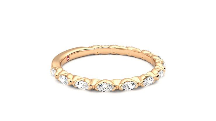 Taylor & Hart Laurel Wedding Ring 360 degree image 8
