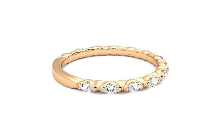 Taylor & Hart Laurel Wedding Ring 360 degree image 11
