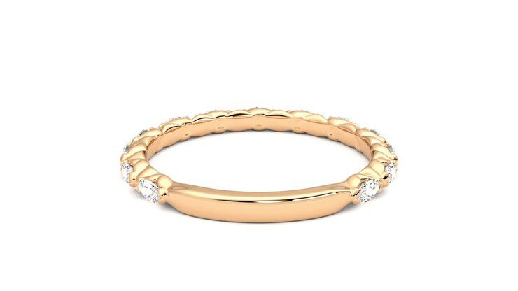 Taylor & Hart Laurel Wedding Ring 360 degree image 15