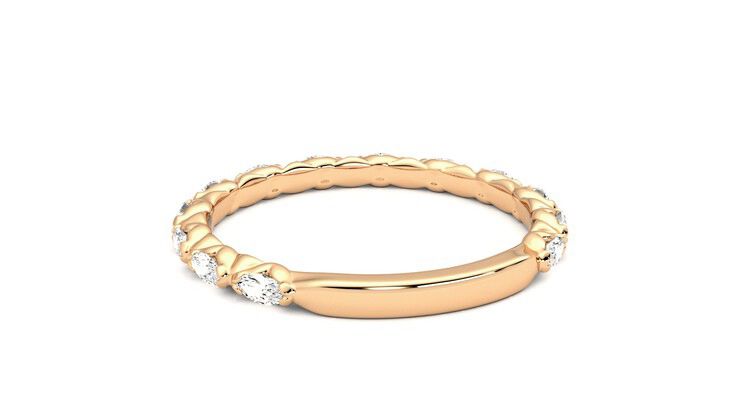 Taylor & Hart Laurel Wedding Ring 360 degree image 16