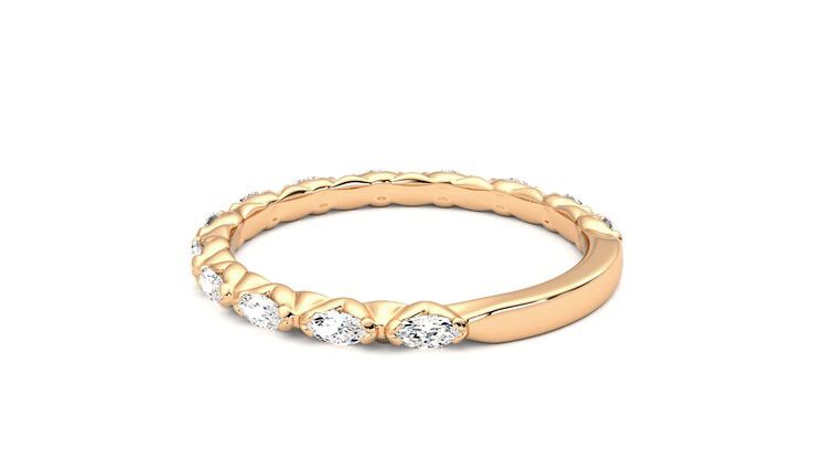 Taylor & Hart Laurel Wedding Ring 360 degree image 18