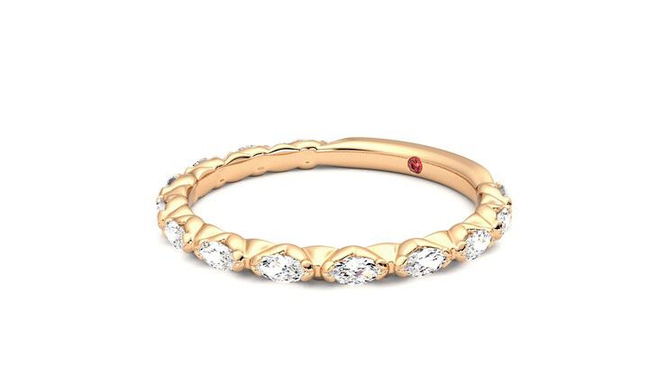 Taylor & Hart Laurel Wedding Ring 360 degree image 24