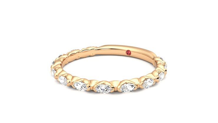 Taylor & Hart Laurel Wedding Ring 360 degree image 25