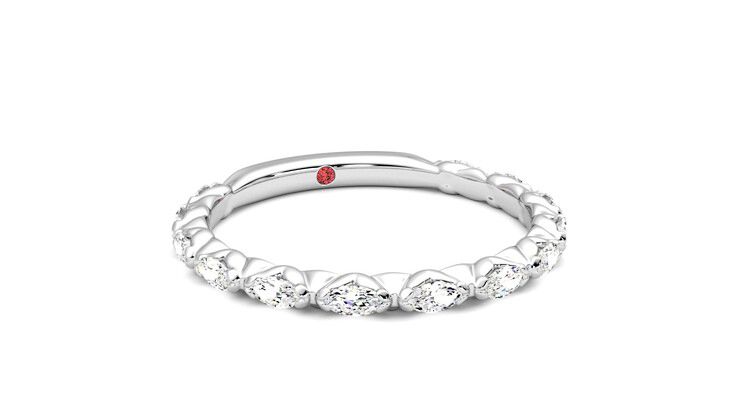 Taylor & Hart Laurel Wedding Ring 360 degree image 4