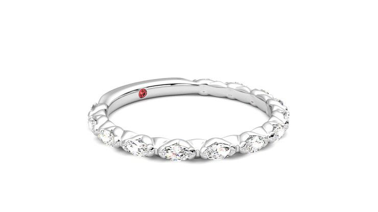 Taylor & Hart Laurel Wedding Ring 360 degree image 6