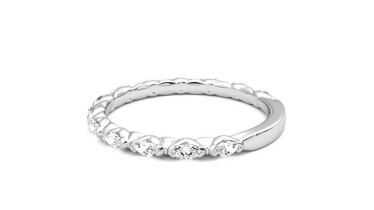 Taylor & Hart Laurel Wedding Ring 360 degree image 19