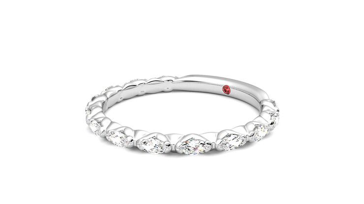 Taylor & Hart Laurel Wedding Ring 360 degree image 24