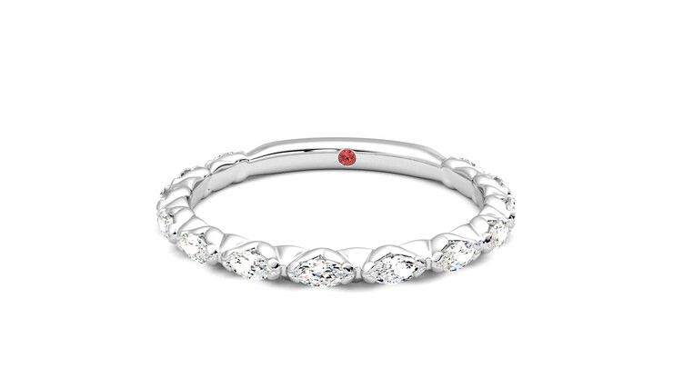 Taylor & Hart Laurel Wedding Ring 360 degree image 28
